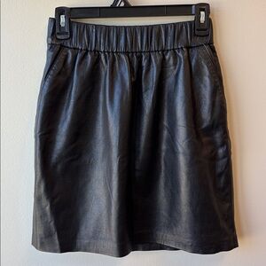 Anine Bing Faux Leather Mini Skirt